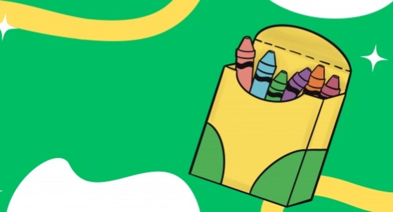 box of crayons