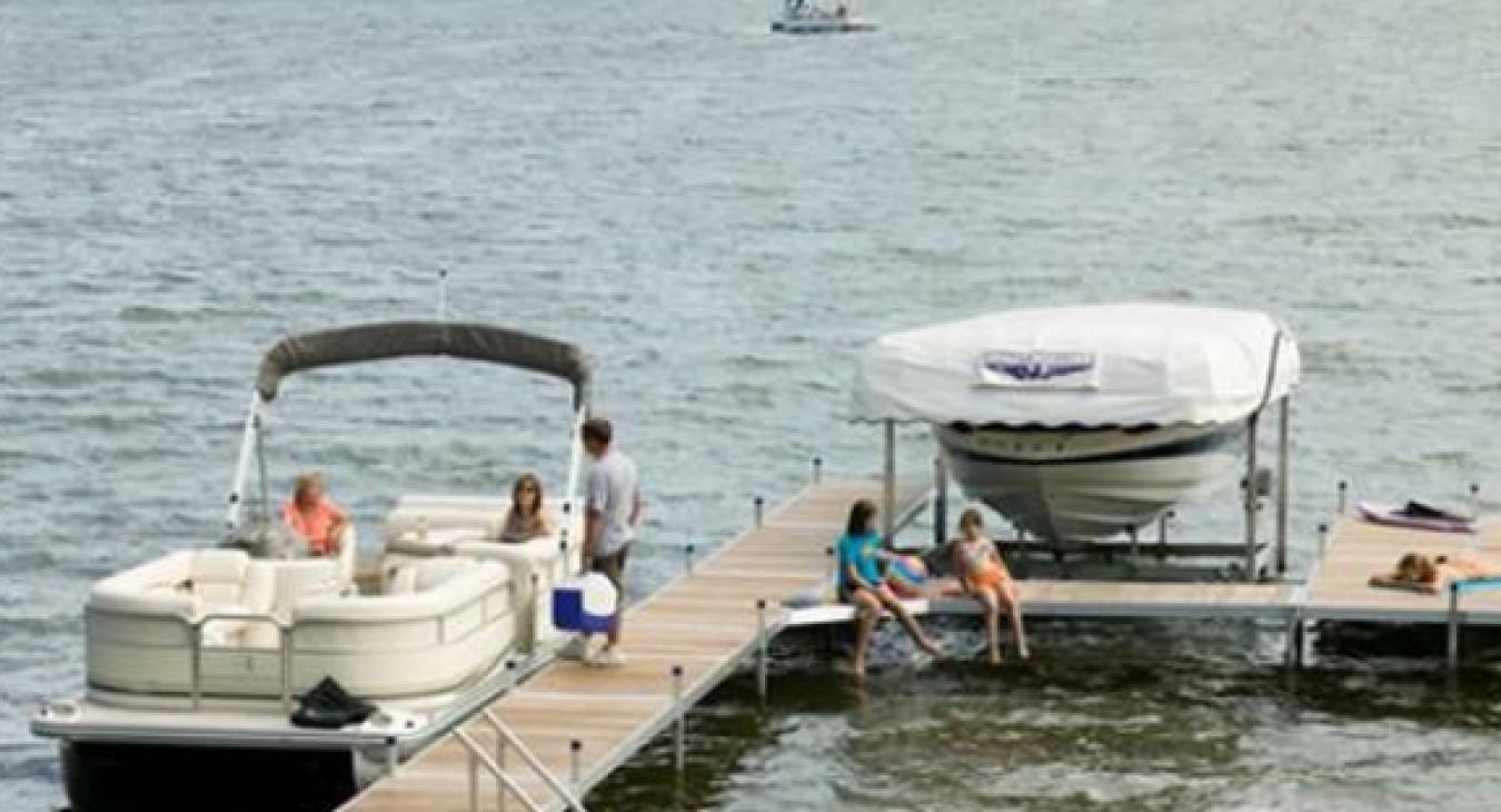 A dock and some boats